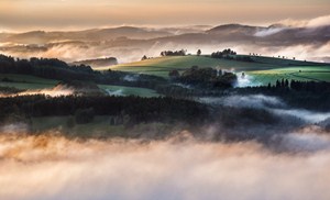 Večer v Saském Švýcarsku
