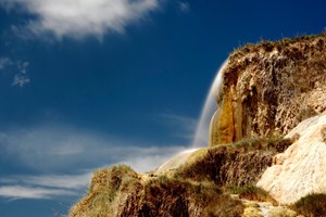 Termální vodopáv v Bagno Vignoni